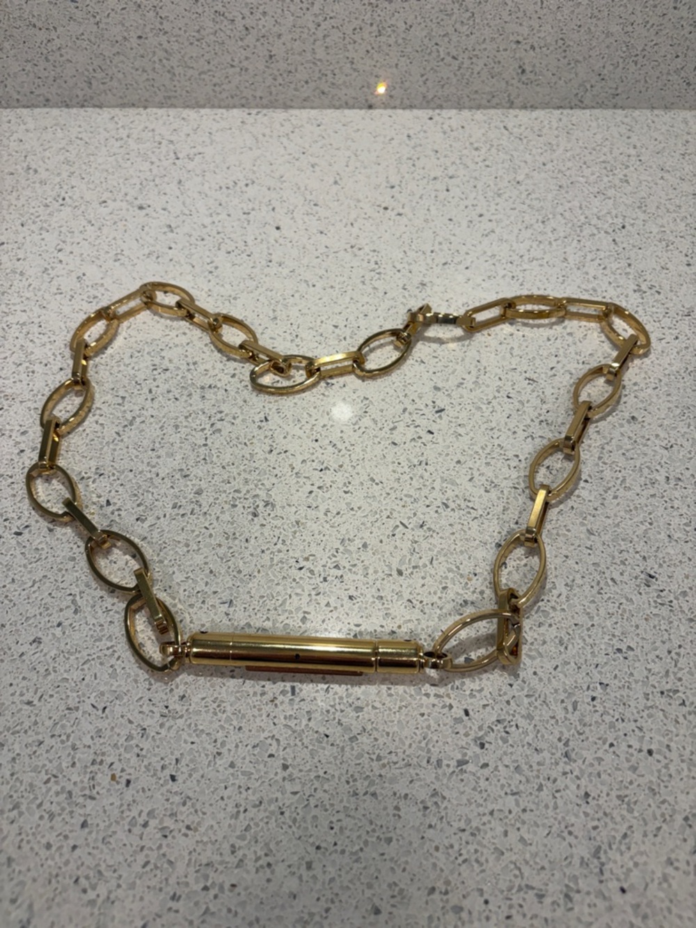 Gold Chain Link Statement belt- Women